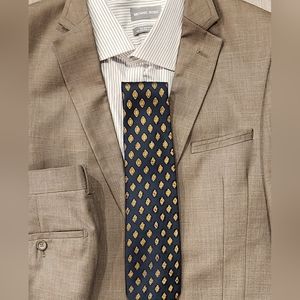 Vintage Pierre Cardin Tie Navy Blue & Gold